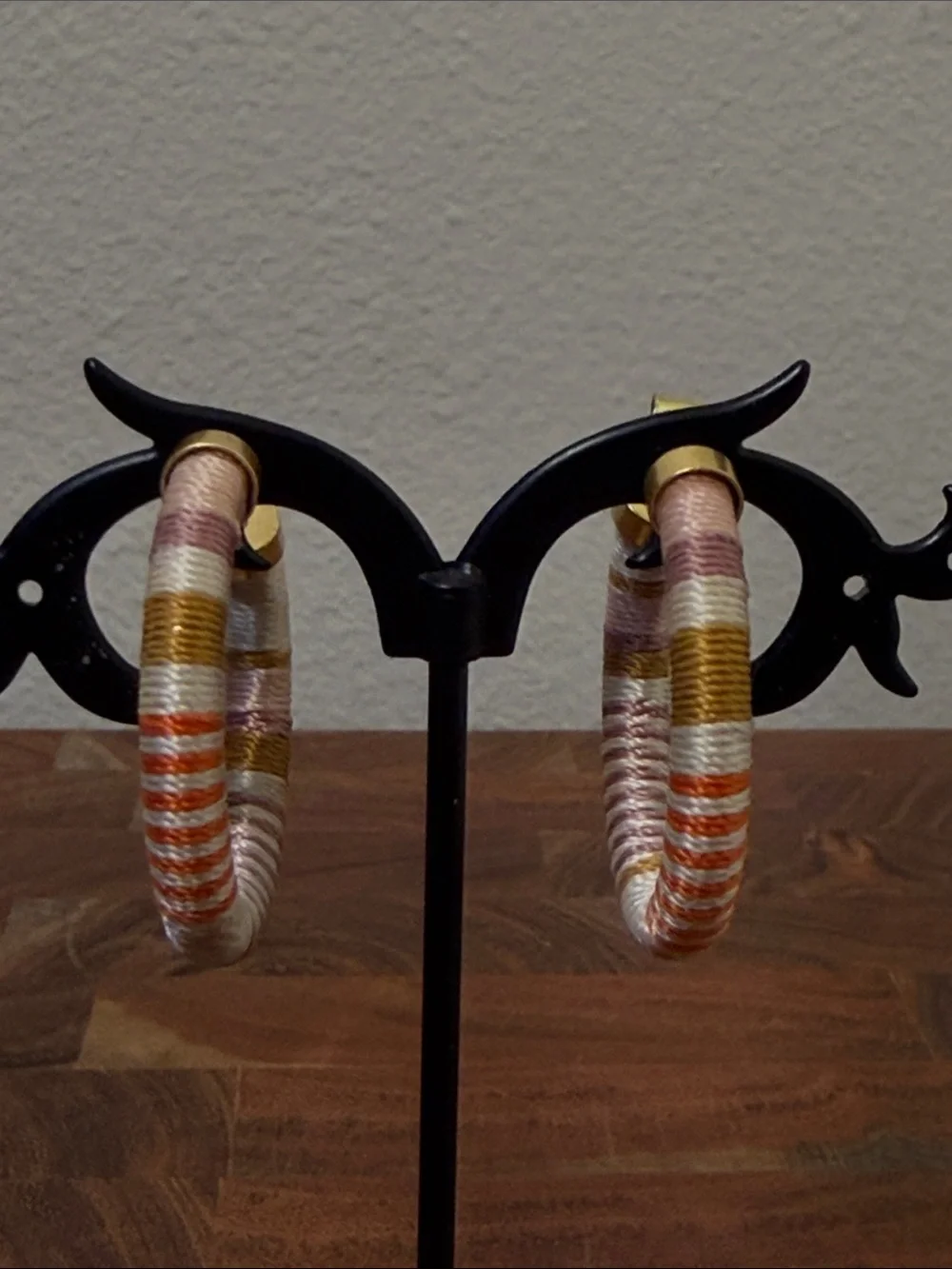 Madewell Threaded Wrap Med Chunky Hoop Earrings